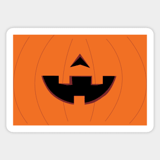 Jack O Lantern Pumpkin Face Mask (Day) Sticker